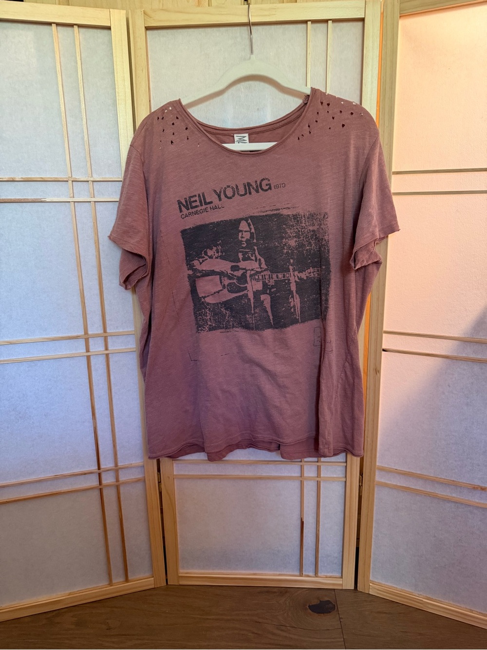 Magnolia Pearl 🎵 Neil Young Brown Graphic Tee - Dusty Brown